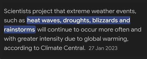 What type of problem can be created by global warming? Give 4 example ...