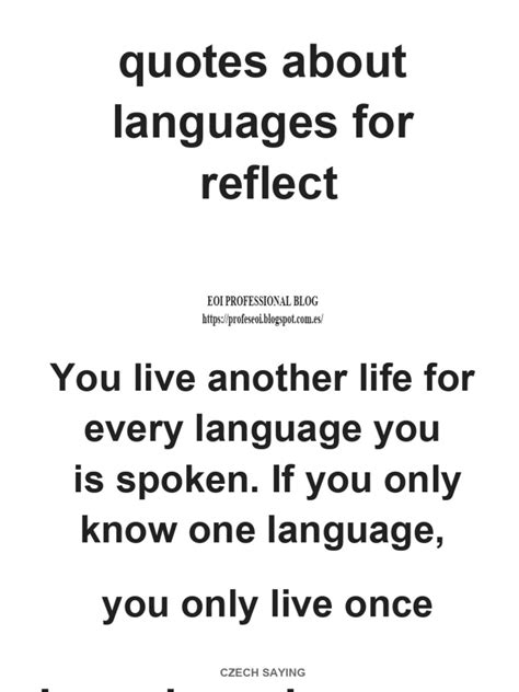 25 Quotes About Language Learning | PDF | Linguistics | Human Communication