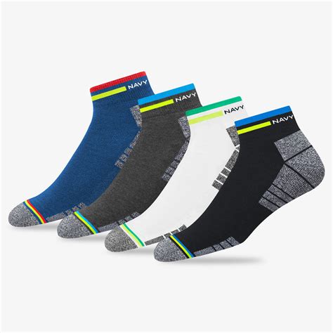 NAVYSPORT All Day Comfort Active Cushion Multi-purpose Socks, Pack of ...