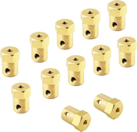 Buy 12 Pcs 7mm Flexible Coupling Coupler Connector Hex Coupler for Car ...