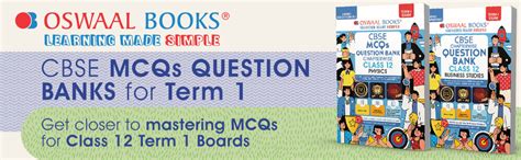 Oswaal CBSE MCQs Question Bank Chapterwise For Term-I, Class 12 ...