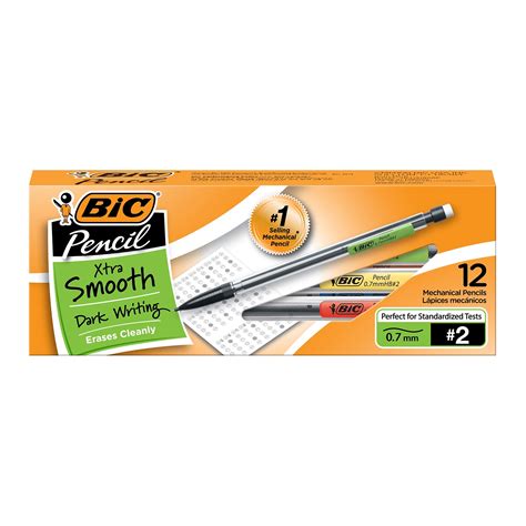 BIC Xtra Smooth Mechanical Pencils, 0.7mm, #2 Medium Lead, Dozen (90085 ...