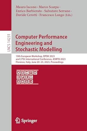 Buy Computer Performance Engineering and Stochastic Modelling: 19th ...