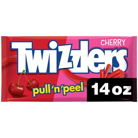 Buy TWIZZLERS PULL 'N' PEEL Cherry Flavored Licorice Style, Low Candy ...