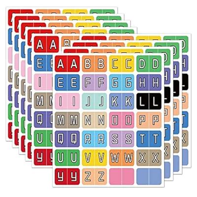 WellTile Alphabet A to Z 26 Letters Index File Folder Labels India | Ubuy