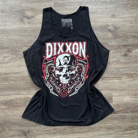 Black Dixxon Flannel Company Tank Top Size xl Slight... - Depop