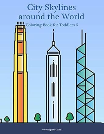 Buy City Skylines around the World Coloring Book for Toddlers 6 Book ...