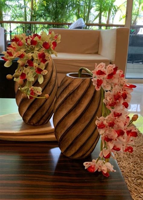Get Spiral Curve Wooden Vase at ₹ 2500 | LBB Shop
