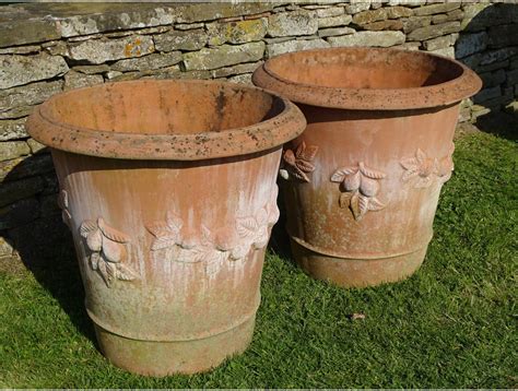 Pair Large Terracotta Planters | Urns and Planters | Holloways Garden ...
