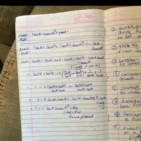 (sinA-secA)^2+(cosA-cosecA)^2=(1-secAcosecA)^2. Prove that. - Brainly.in