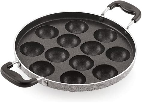 Buy Tosaa Non-Stick Heavy Duty Aluminium 12 Cavity Appam Patra ...