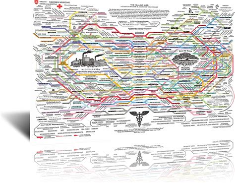 Amazon.com: Healing Web Poster Natural Remedies Chart Canvas Wall Art ...