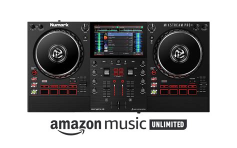 Numark Mixstream Pro + Standalone Streaming DJ Controller with Amazon