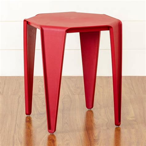 Buy Helix Side Stool - Red from Home Centre at just INR 2299.0
