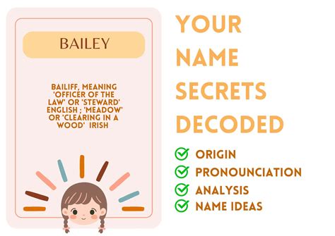Bailey - Girl Name Meaning and Pronunciation