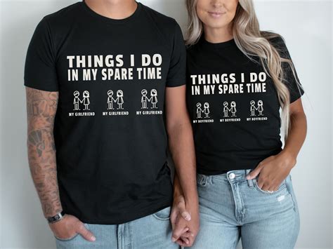 Things I Do in My Spare Time Funny Couples Shirt, Boyfriend Girlfriend ...
