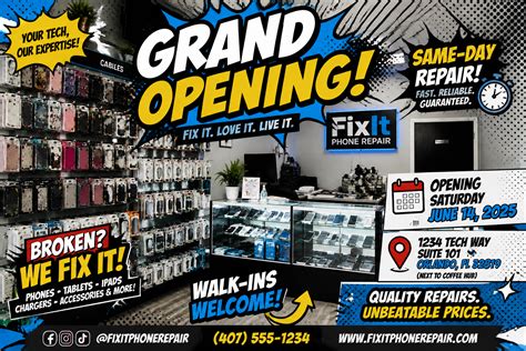 AI Grand Opening Flyer Generator for Fast Promo Design | BudgetPixel AI