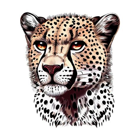 Premium Vector | Cheetah animal colorful vector art Illustration