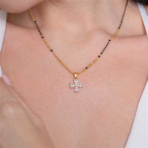 Mira Mangalsutra - 18K Gold Plated – Elinor Jewels