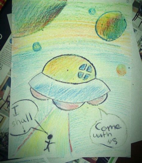 Alien UFO Drawing 的图像结果