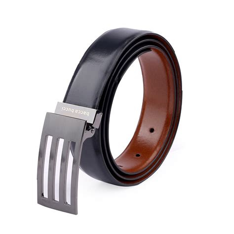 Reversible Leather Dress Belt - Black & Brown by Bacca Bucci - Shoes ...
