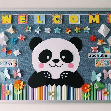 Panda Bulletin Board Ideas, Door Decor, Hallway Display and China ...