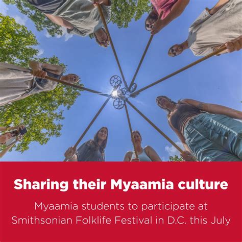 Myaamia students. Cultural traditions. One powerful stage. The Miami ...