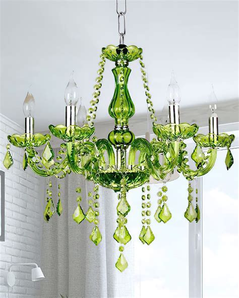 Crystal Chandelier Lighting Green at Autumn Allen blog