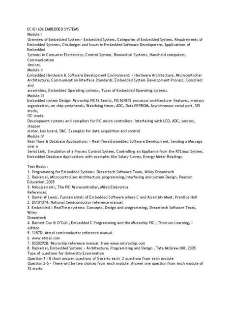 Microcontroller 8051 Syllabus in Embedded System 的图像结果