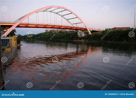 Koran Veterans Blvd Bridge Cumberland River Nashville Tennessee Stock ...