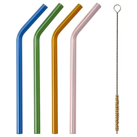 BLÅKÄXA drinking straws/cleanbrush set of 5, mixed colours - IKEA