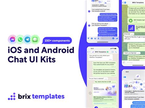 Mobile Chat Figma UI Kits | BRIX Templates - UIBundle