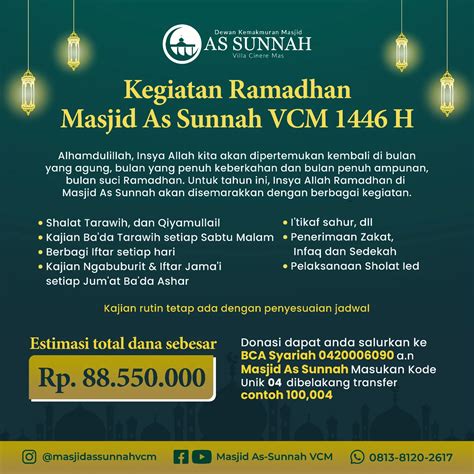 Masjid As Sunnah VCM | INFO JUM'ATAN | Instagram