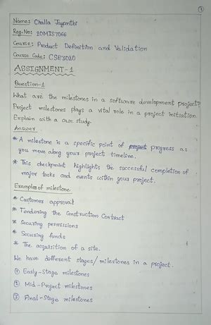 Activity-Template -Project-Charter - Project Management - VIT - Studocu