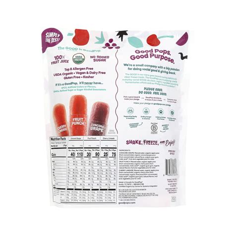 Goodpop Organic Freezer Pops 24 c – Orgánica Store Panamá