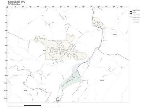 Buy ZIP Code Wall of Kingwood, WV ZIP Code Not Laminated Online at ...