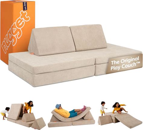 Amazon.com: Nugget - The Original Play Couch for Kids - Modular Foam ...