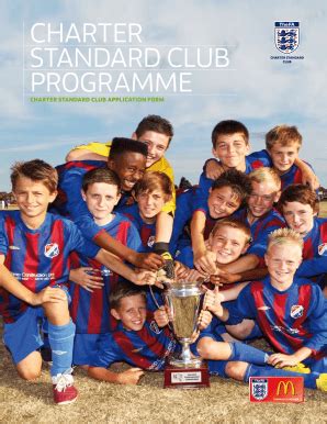 Fillable Online FA Charter Standard Club Application Form - The ...
