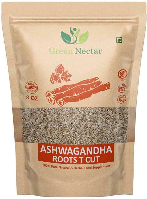Amazon.com : Ashwagandha Root 8 Oz |(Tea Cut), Dried Ashwagandha Herb ...
