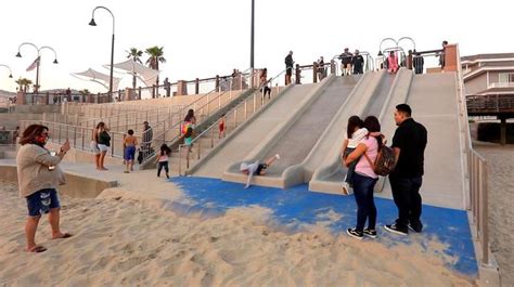 Pismo Beach Pier Plaza slides closed permanently | San Luis Obispo Tribune