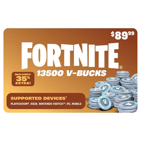 Fortnite Vbucks Gift Card