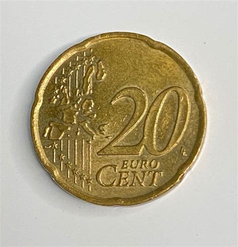 Rare Euro Coin 2002 Italy 20 Cent - Etsy Canada | Euro coins, Coins ...