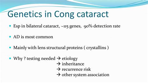 An approach to congenital cataract genetic based | PPTX