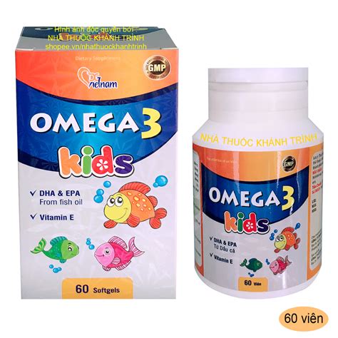 (60 Tablets) Omega 3 Kids Children'S Fish Oil - Supports Brain & Vision Development | Shopee ...