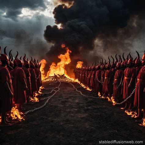 Hell on the Day of Judgment Illustration | Stable Diffusion Online
