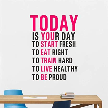 Decal O Decal Vinyl Today Motivational Quotes Wall Stickers, 10 x 450 x ...
