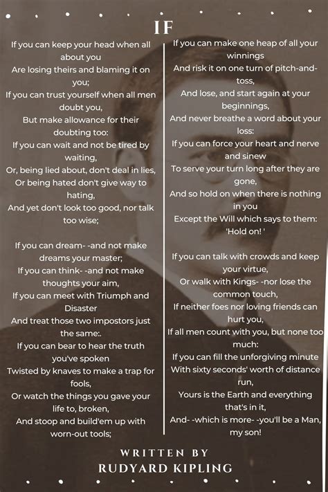 Rudyard Kipling If Full Text
