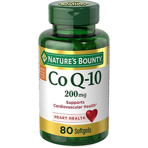 Nature´s Bounty. Coenzima Q10 200 mg / Ayuda a la salud cardiovascular ...