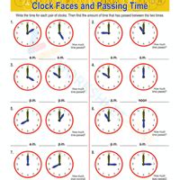 Visual Worksheet: Time Goes On - Worksheets with solutions for Class 3 ...