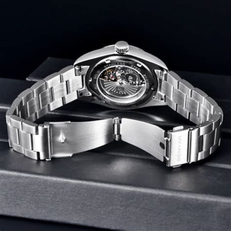 BENYAR Classic Men's Watch Stainless Steel Strap Waterproof Luminous S ...